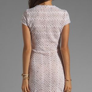Dolce Vita Short Sleeve White Crochet Dress